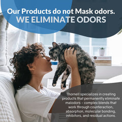 Thornell Cat Odor-Off concentrate air dries leaving a fresher space.