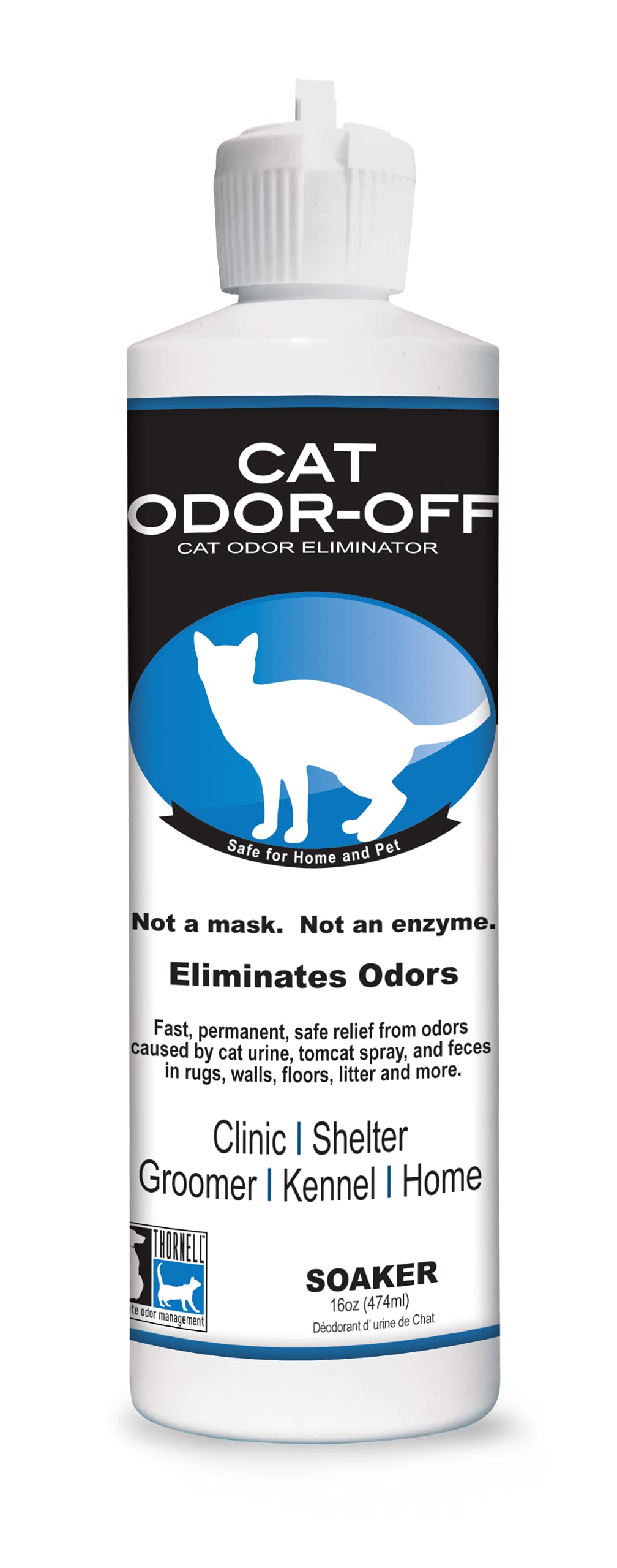 Thornell Cat Odor-Off spray bottle ready to use for odor control.