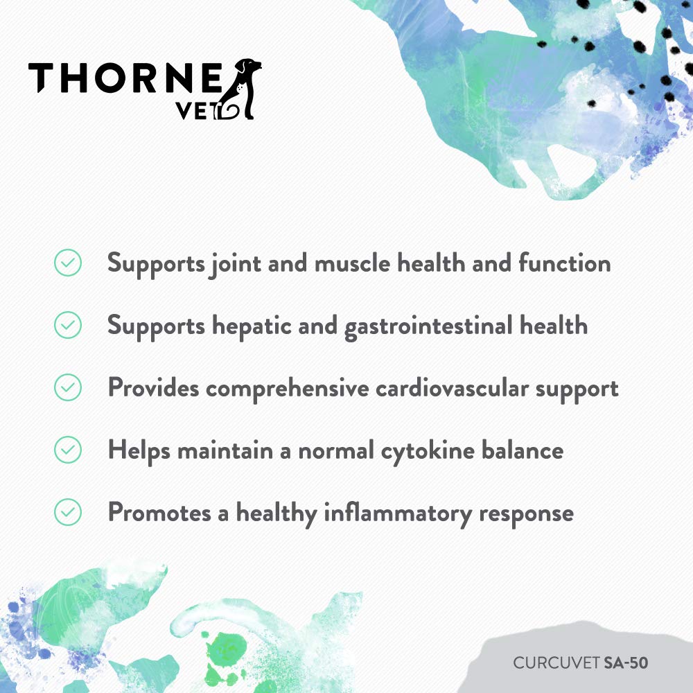 ThorneVet CurcuVET-SA50 serving portion illustrates convenient daily dosing.