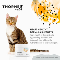 ThorneVET Heart Healthy Formula soft chews package shows convenient daily heart support.