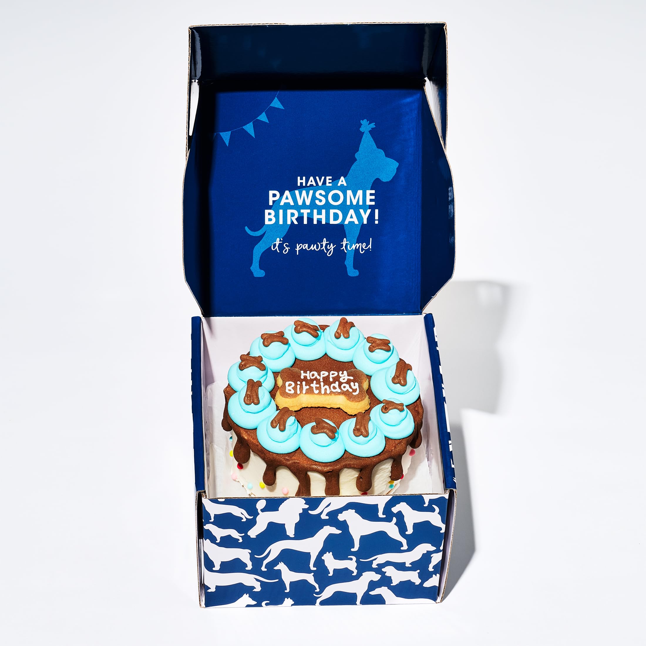 Thoughtfully peanut butter flavored mini cookie cake close-up