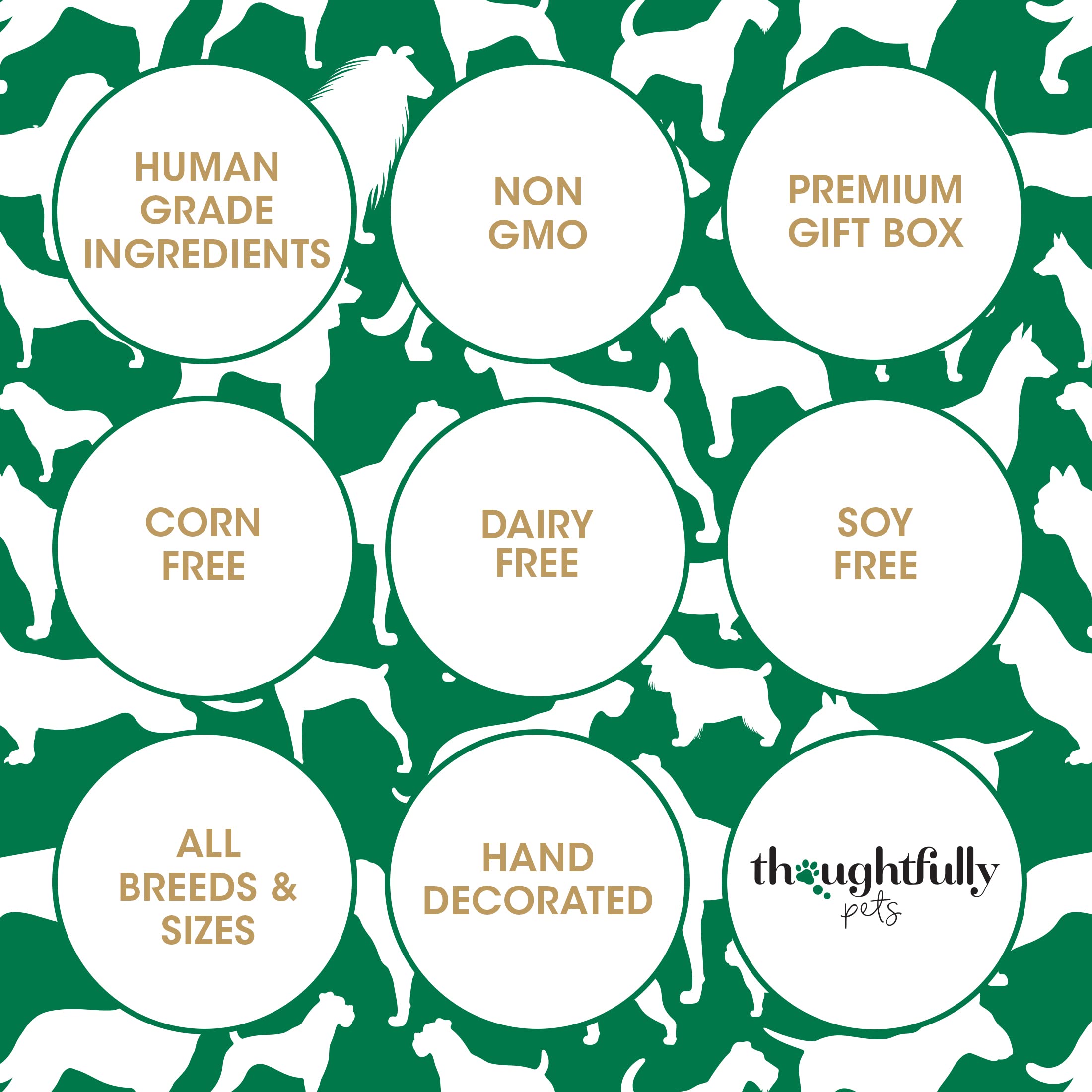 Thoughtfully Pets birthday celebration for dogs with peanut butter flavor