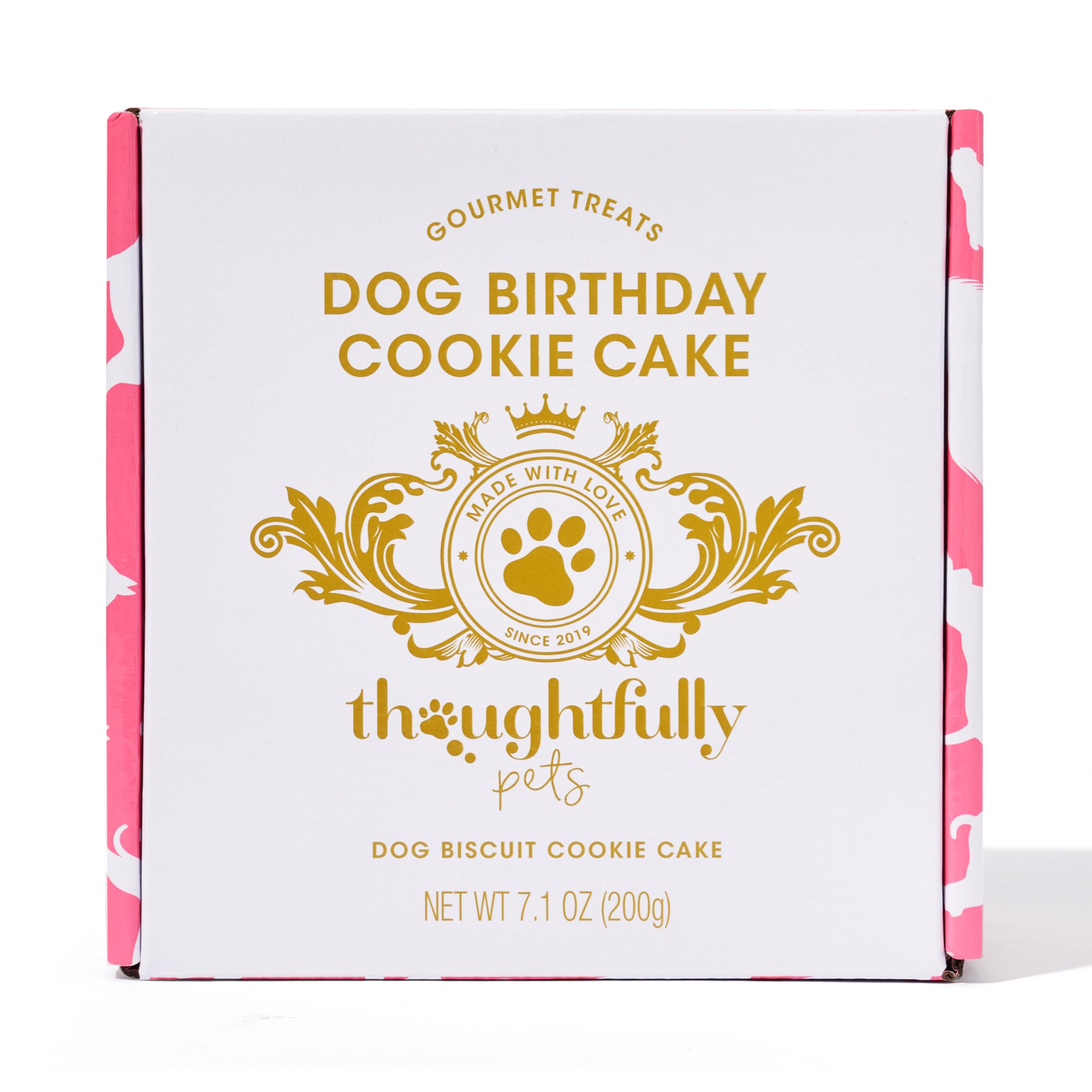 Thoughtfully Pets party-ready pup enjoying a special celebratory moment.