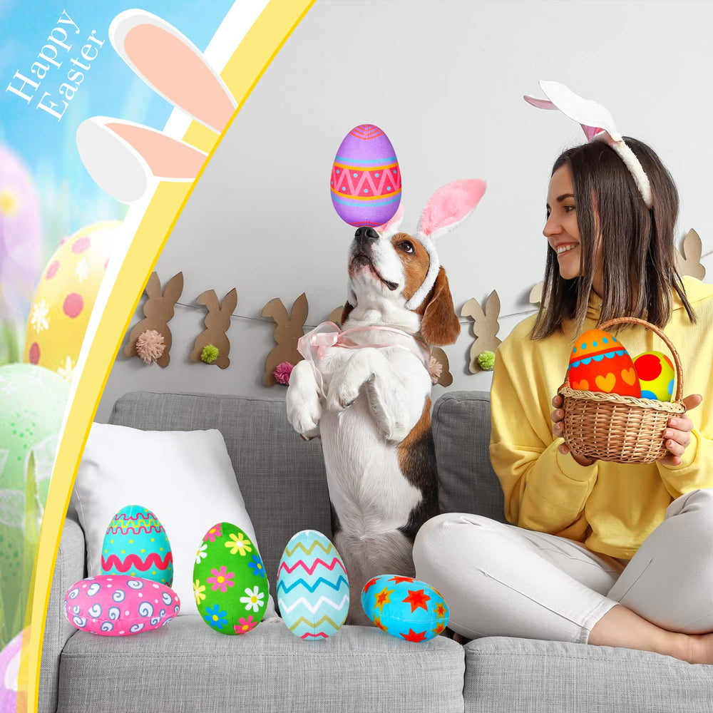 Durable, machine-washable Threan dog eggs for everyday use.
