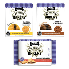 Three Dog Bakery classic cookies peanut-butter visual focus daily treats.