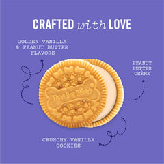 Three Dog Bakery golden peanut butter cookie with rich aroma.
