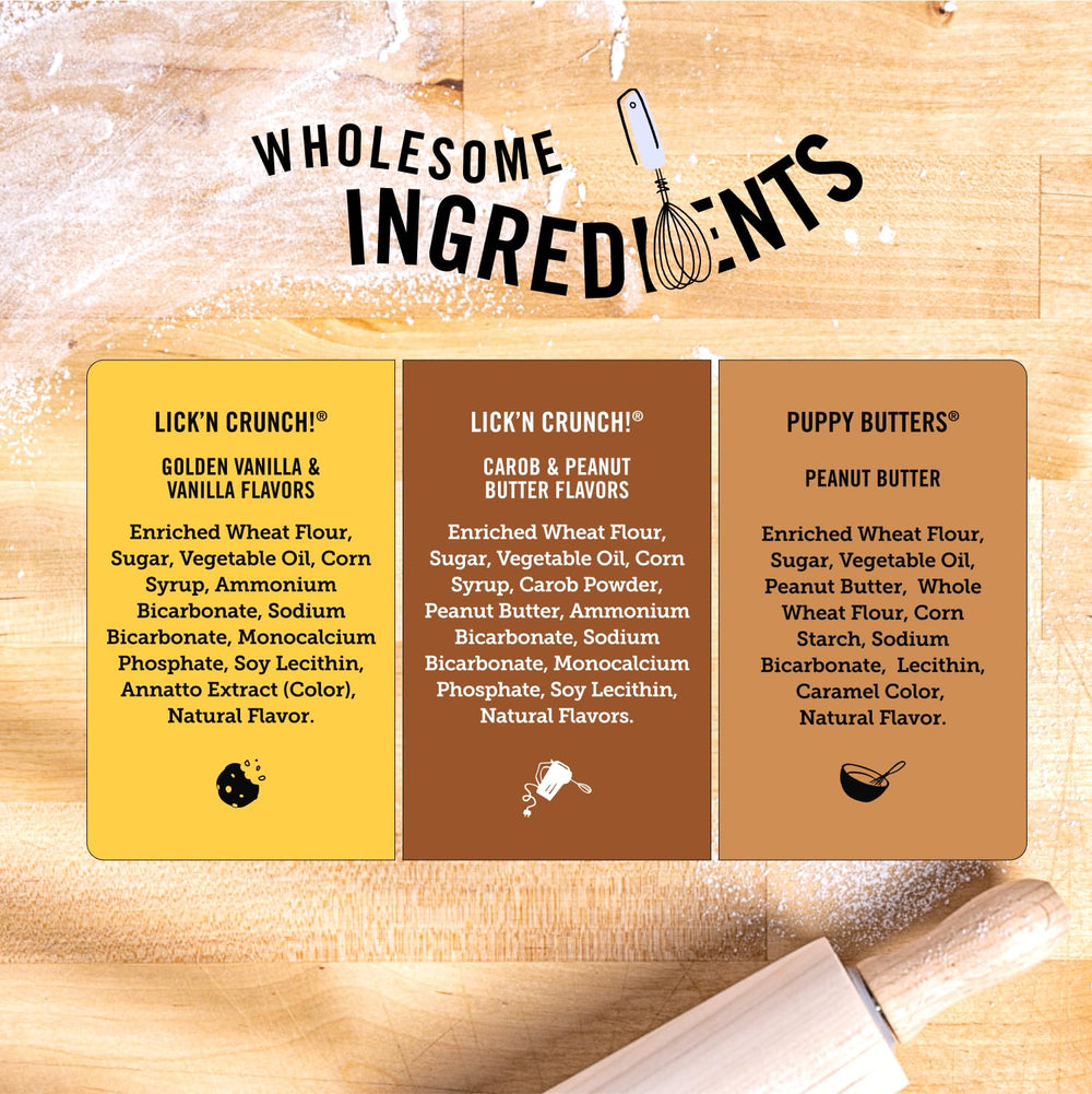 Three Dog Bakery resealable container—keeps treats fresh between adventures.