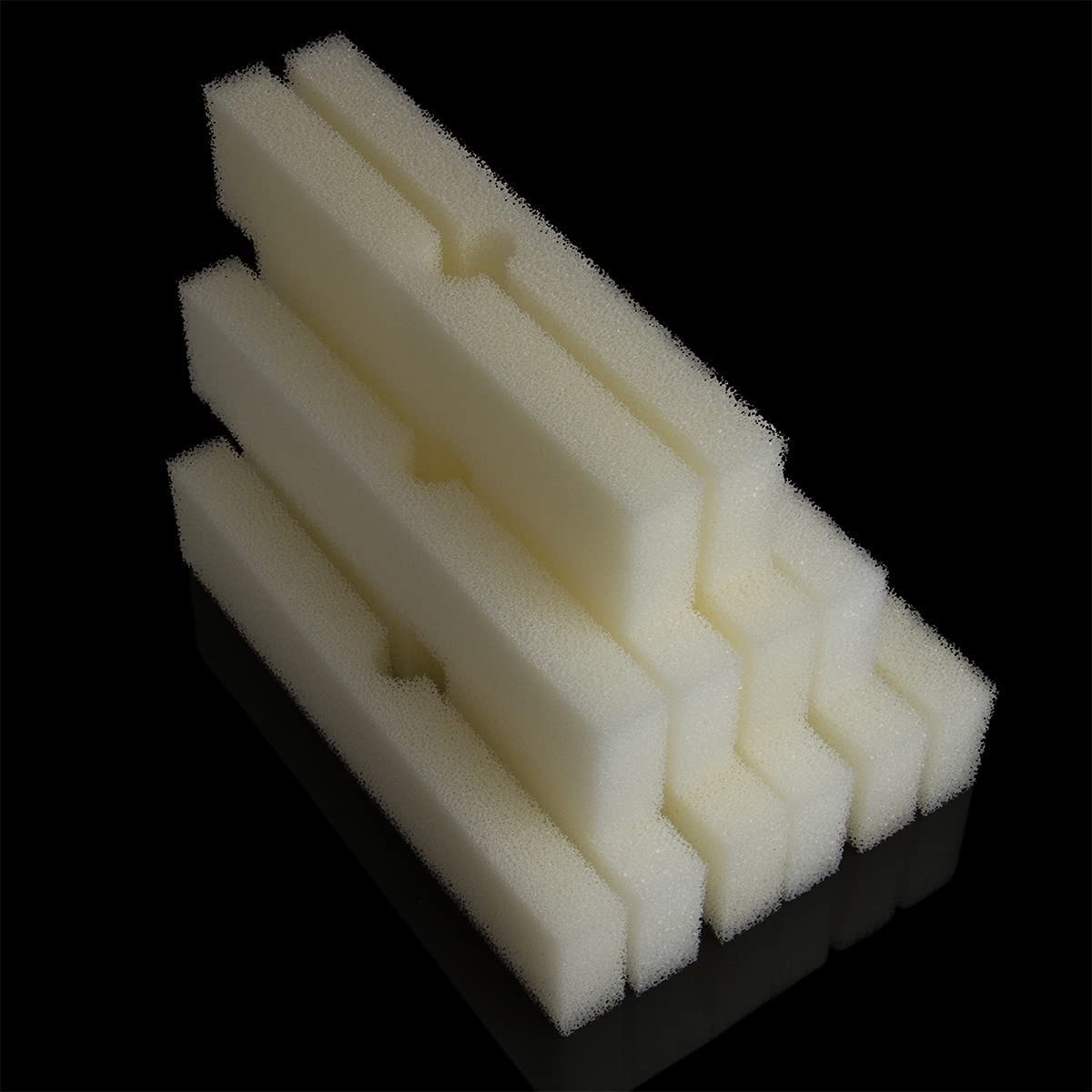 Threelin white foam pad pack of 12 for FX canister filter replacement.