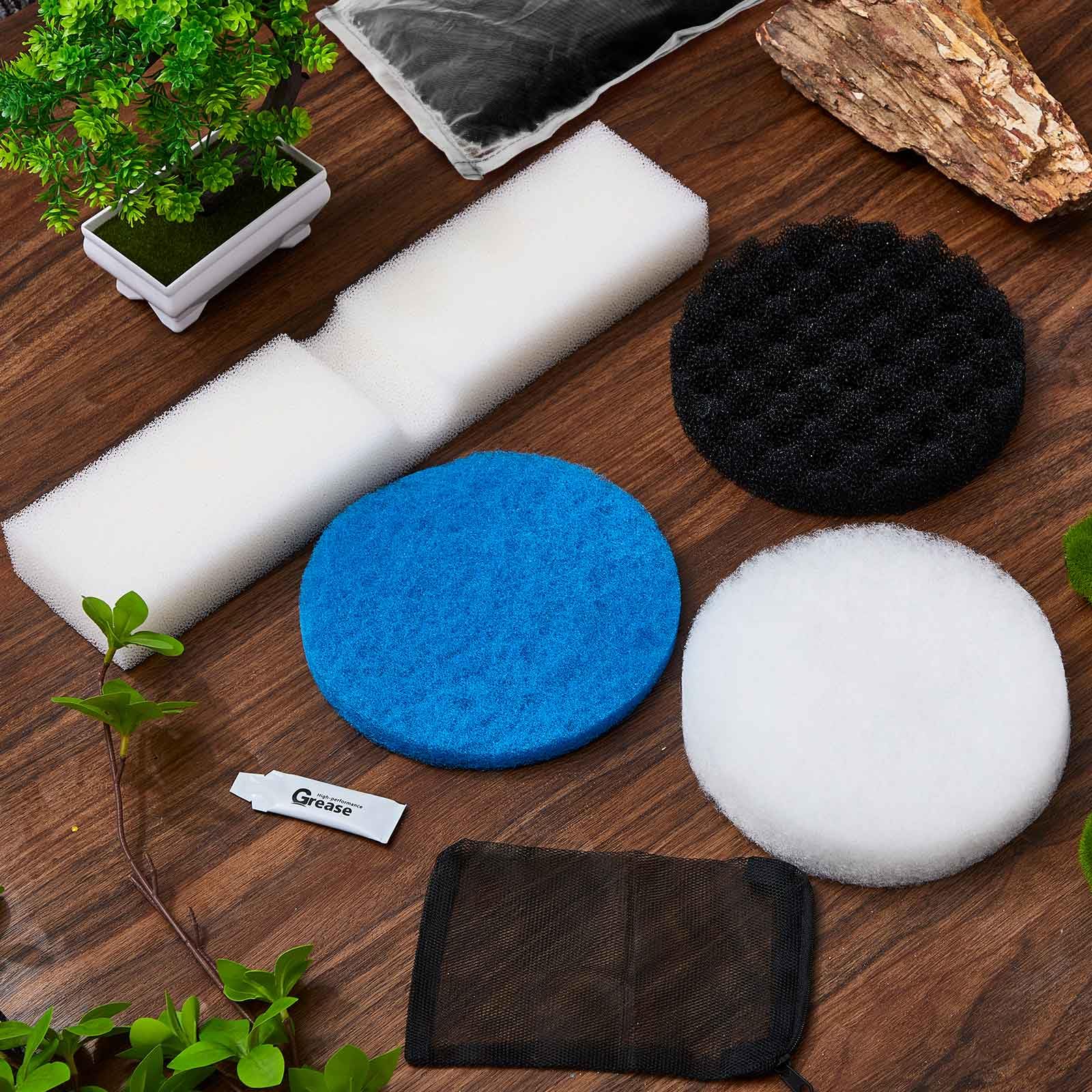 Threlaco foam pads capture debris and improve water clarity.