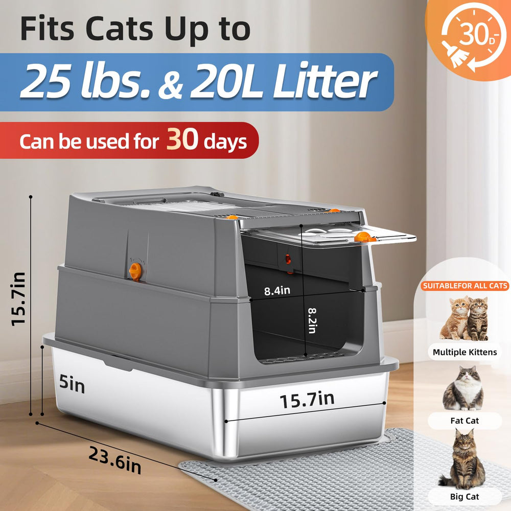 THS MUMS top entry feature to reduce litter tracking.