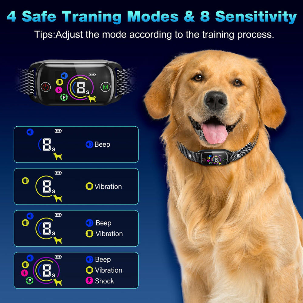 Thunbest bark collar smart recognition chip reduces false triggers