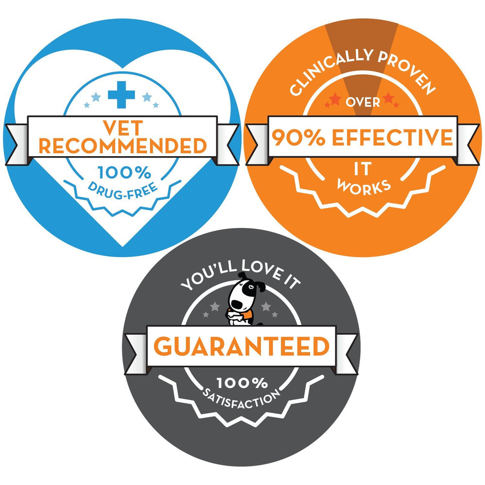 ThunderEase diffuser refill is vet-recommended and drug-free for canine comfort.
