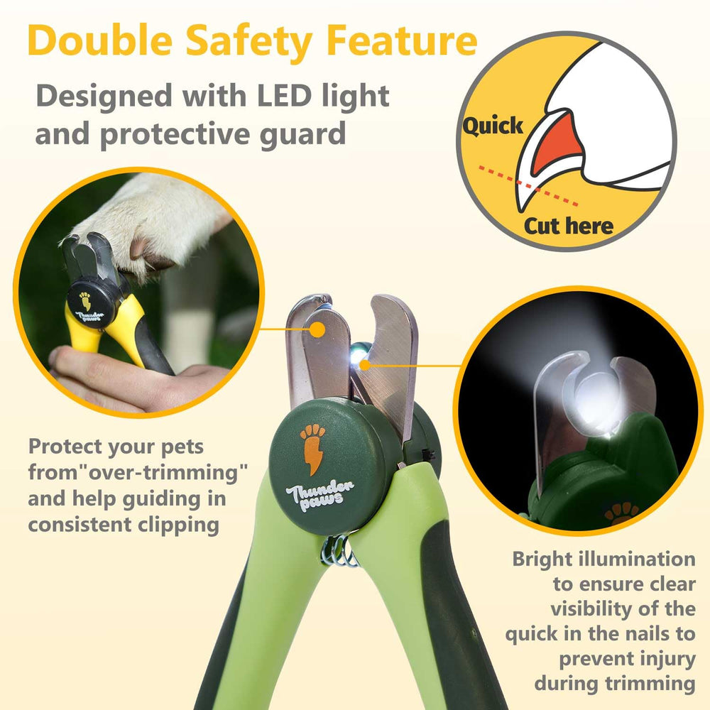 Thunderpaws fast-cut design trims nails quickly for busy pet owners