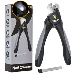 Thunderpaws LED dog nail clippers with light for precise trim