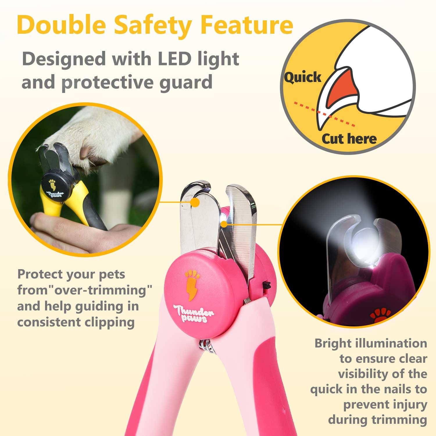 Thunderpaws clippers for large dogs handles thick nails with ease