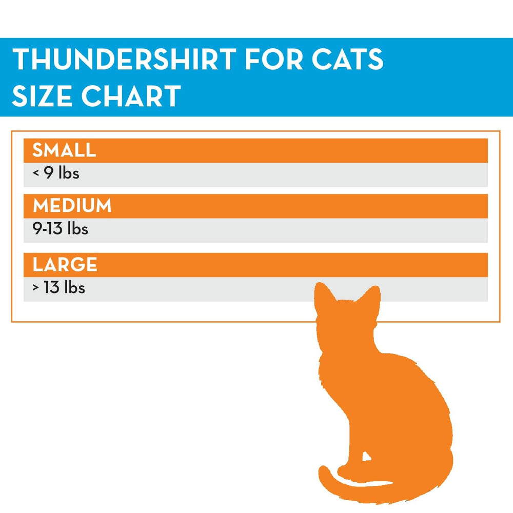 ThunderShirt Classic Cat Anxiety Jacket on cat during vet visit reduces stress.
