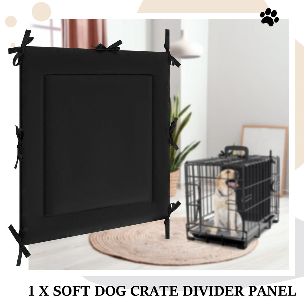 Thyle black crate divider panel provides tear-resistant Oxford cloth for durable use.