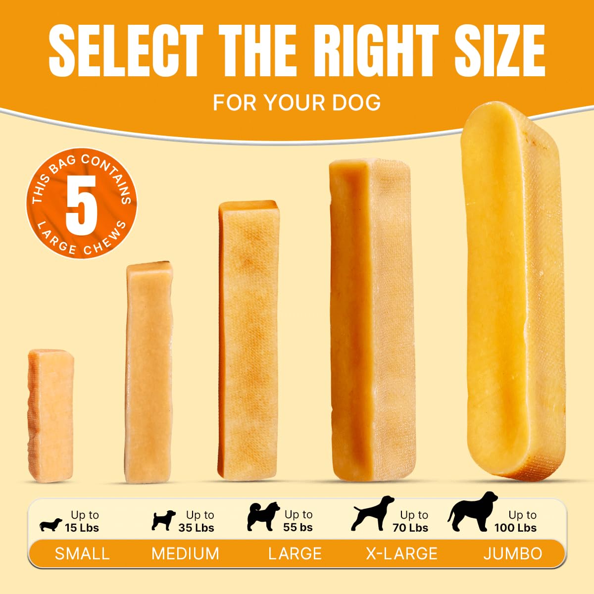 Tibetan Dog Chew Yak Cheese Sticks long-lasting chew for aggressive chewers.