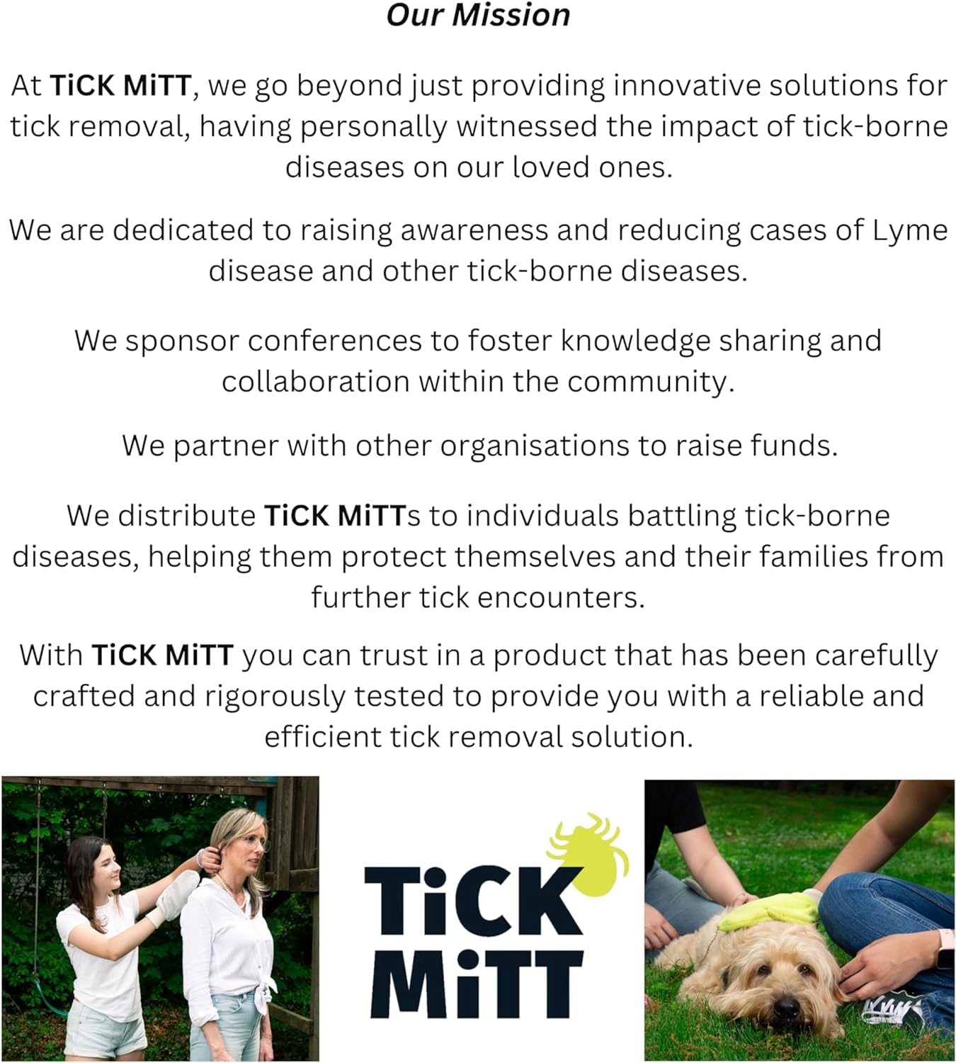 TiCK MiTT Pink Tick Removal Glove keeps ticks away during outdoor play