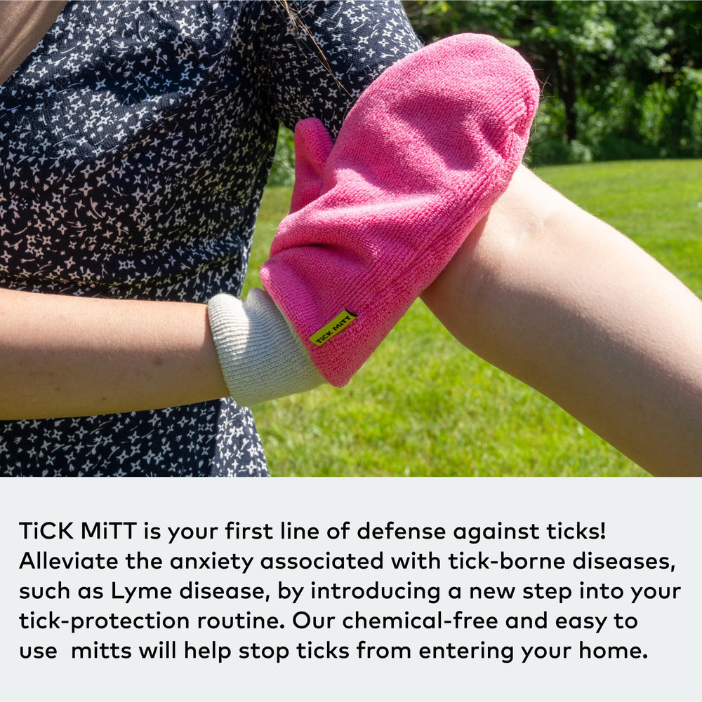 TiCK MiTT Pink Tick Removal Glove for family outdoor adventures, versatile tick defense