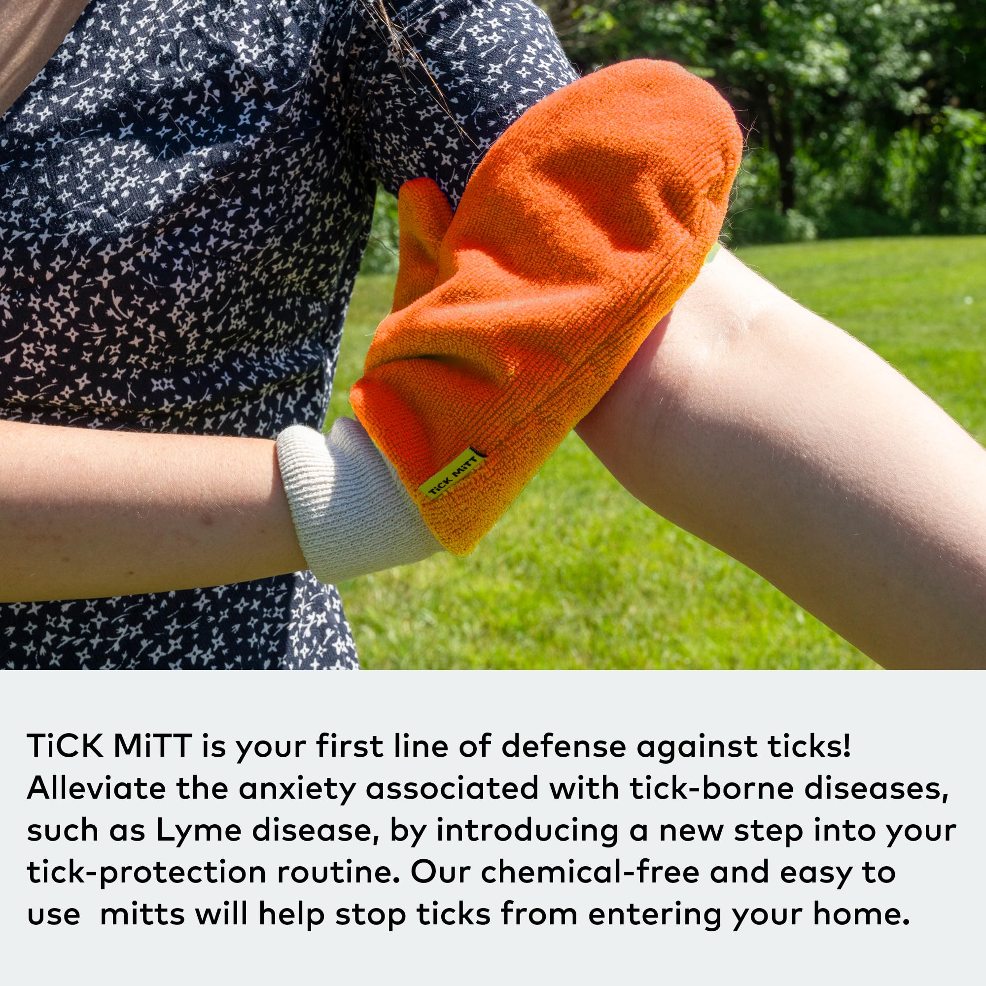 TiCK MiTT orange glove travel lightweight, easy to pack for trips and daily adventures