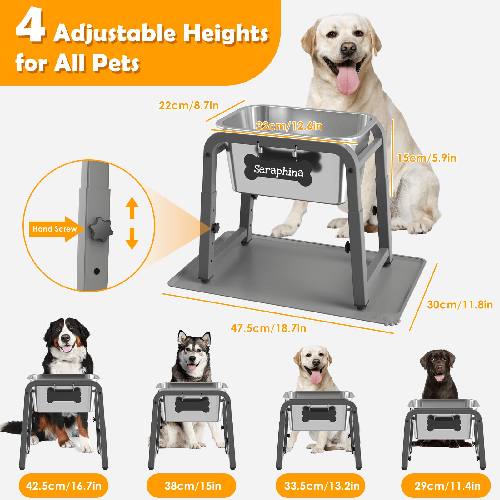 Tidant 1.85 gallon large-capacity water bowl reduces refills
