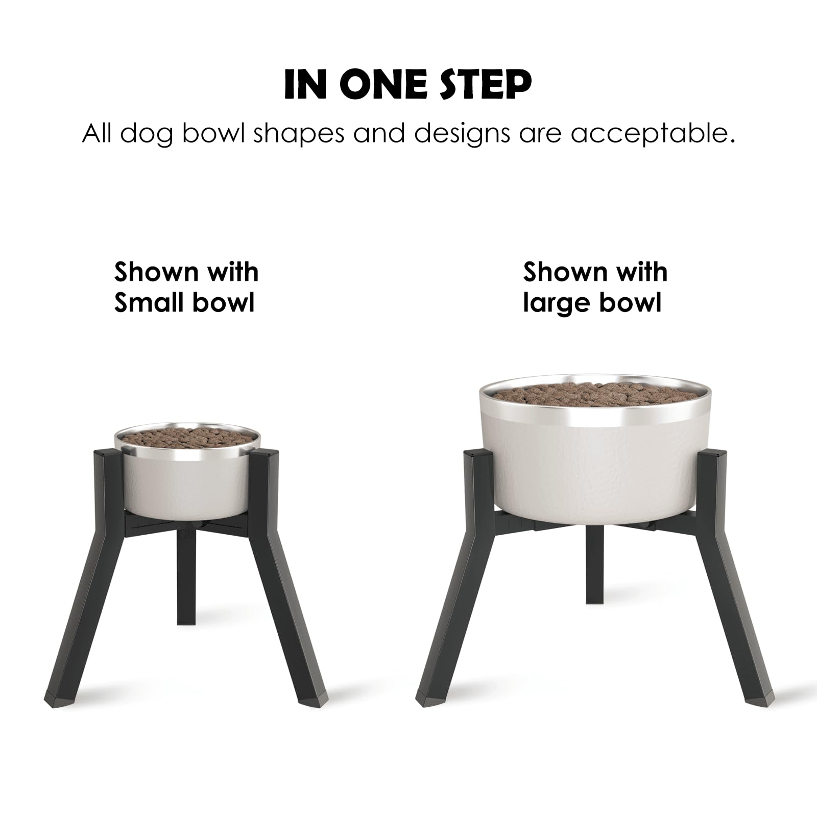 TIDANT dog bowl stand waterproof surface for effortless cleaning