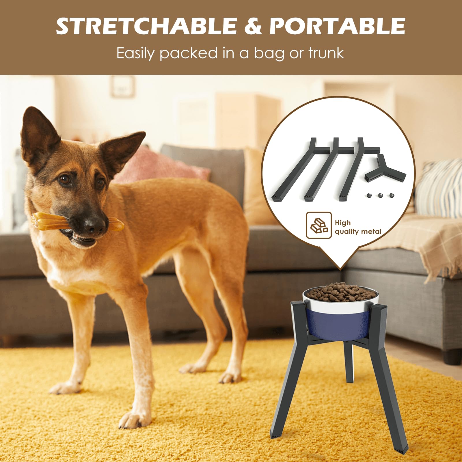 Tidant easy-assembly stand sets up in minutes with no tools.