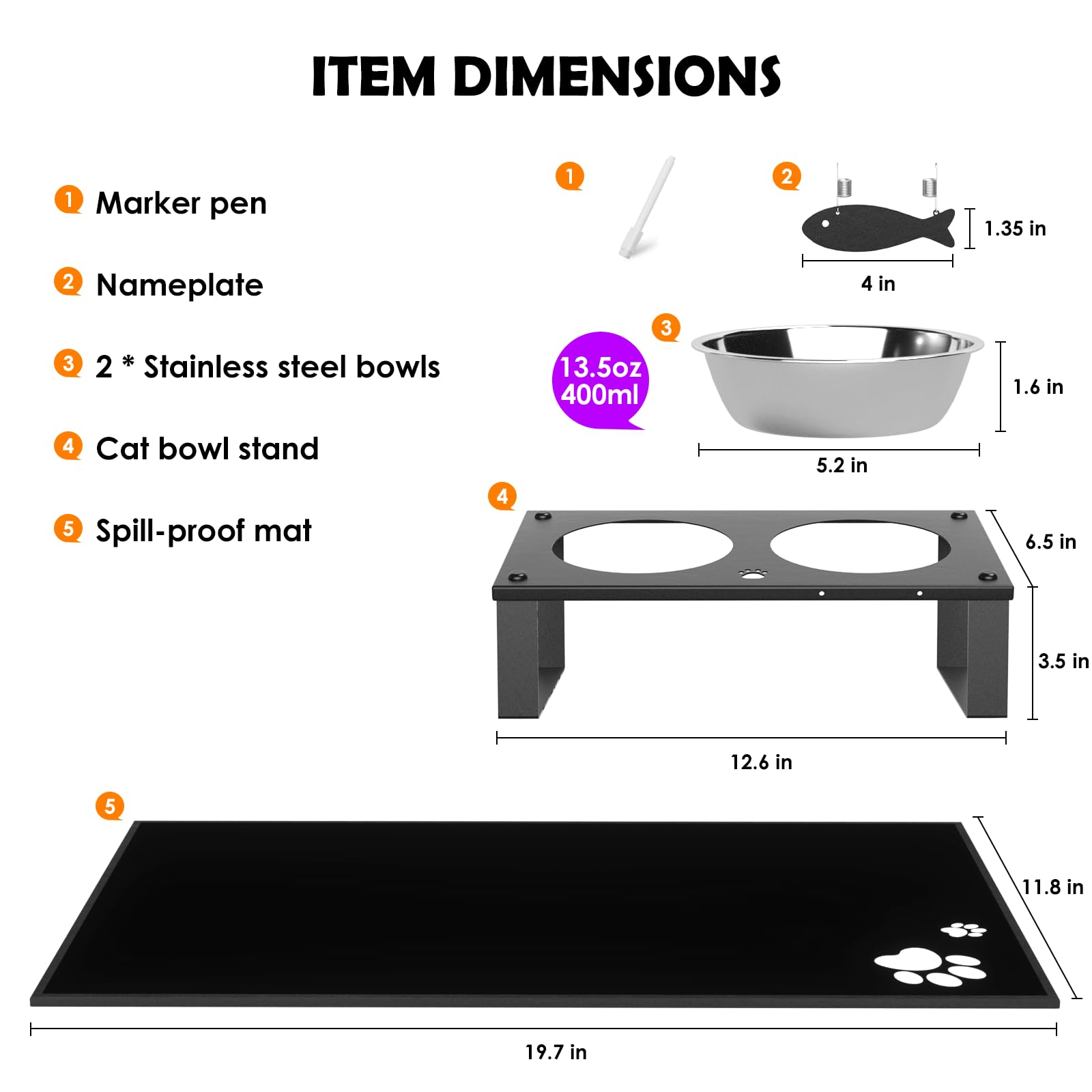 Easy assembly in minutes for a tidy feeding area