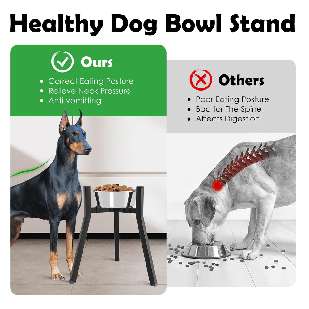 TIDANT adjustable-width stand secures bowls for a snug fit.