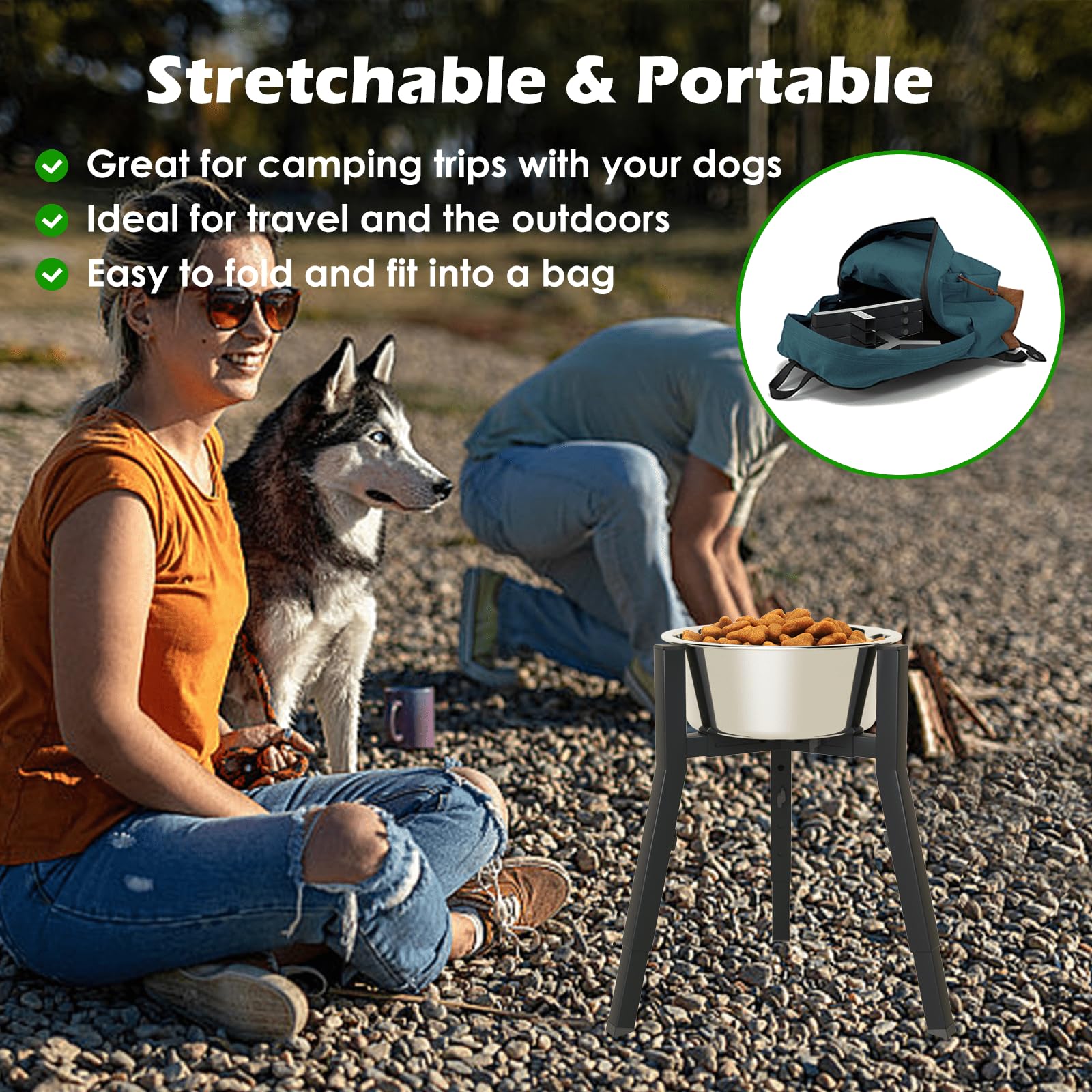 TIDANT stand works with various bowls; bowls not included.