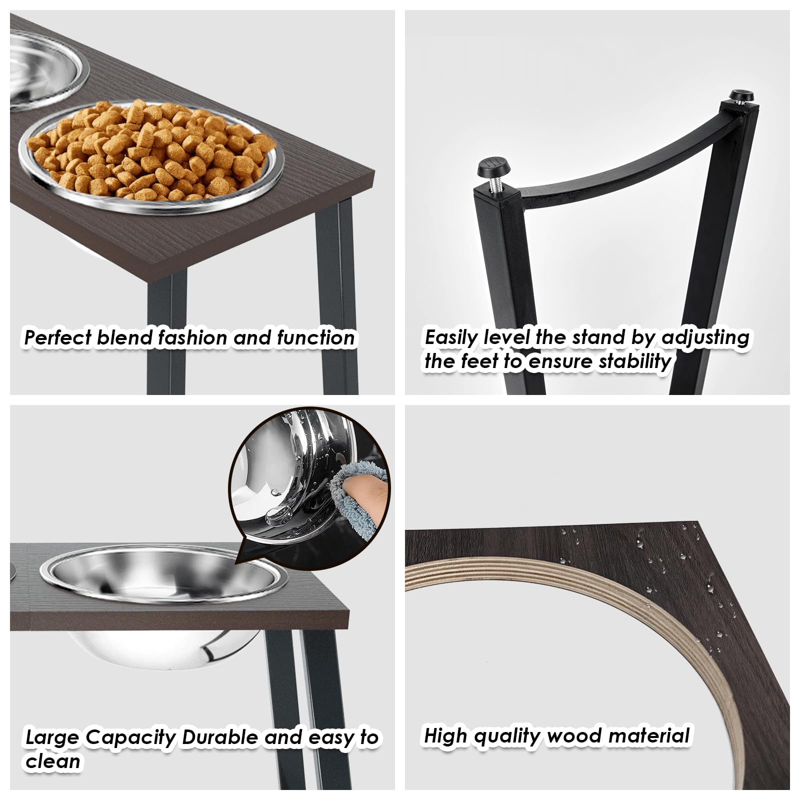 Tidant elevated bowls designed for large breed mealtimes