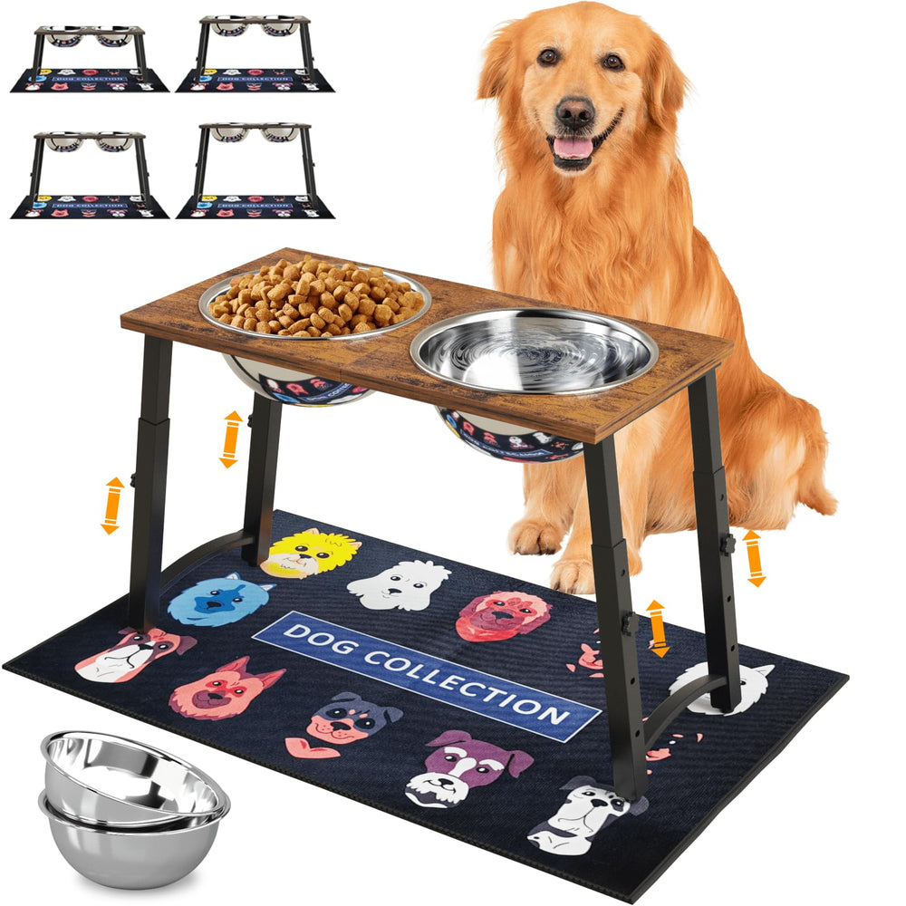 Tidant elevated dog bowl stand full setup for easy feeding and clean dining area.