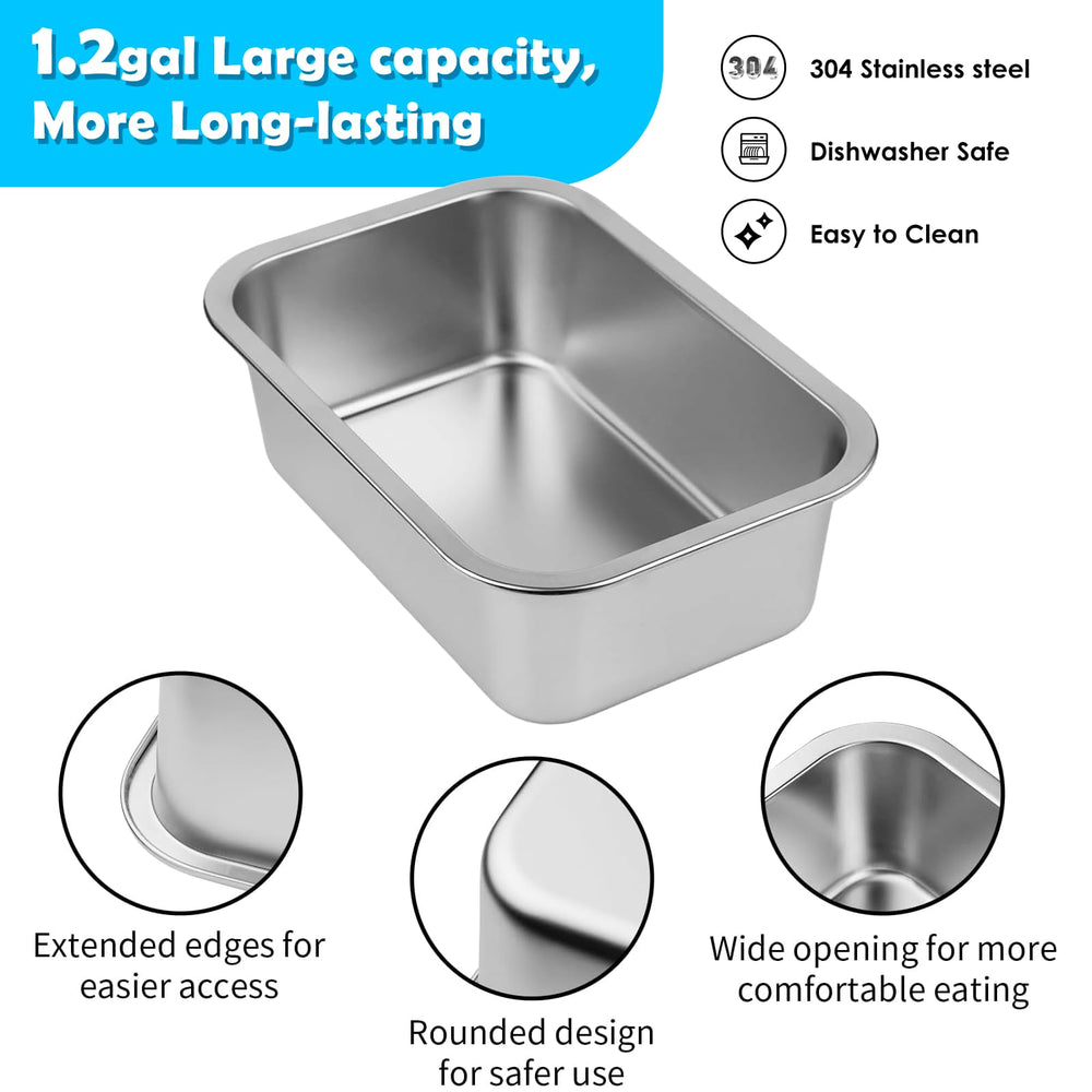 TIDANT rust-resistant metal stand provides stable support for large dogs