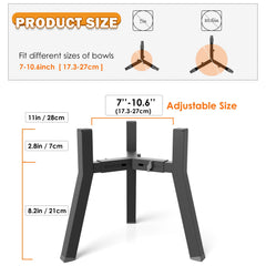 TIDANT elevated dog bowl stand with angled legs for stable meals.