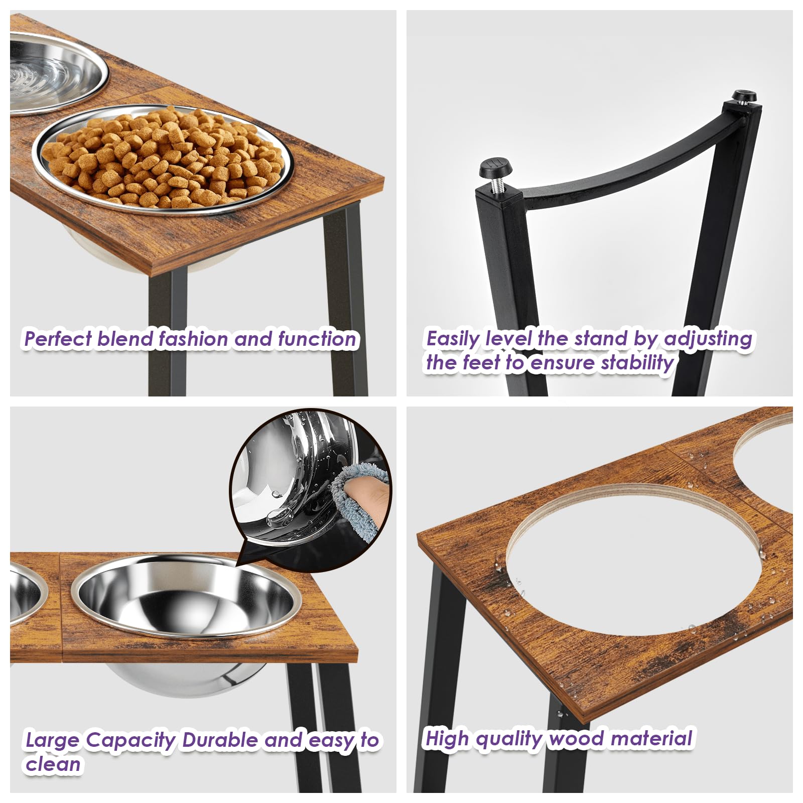 Tidant wooden stand is smooth, waterproof, and easy to wipe clean