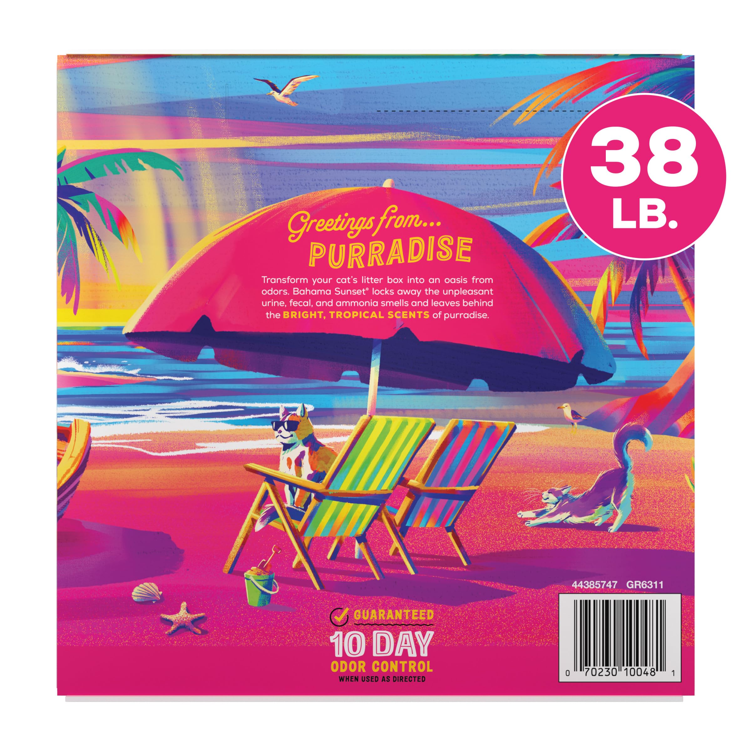 Purina Tidy Cats Bahama Sunset suitable for multi-cat households.
