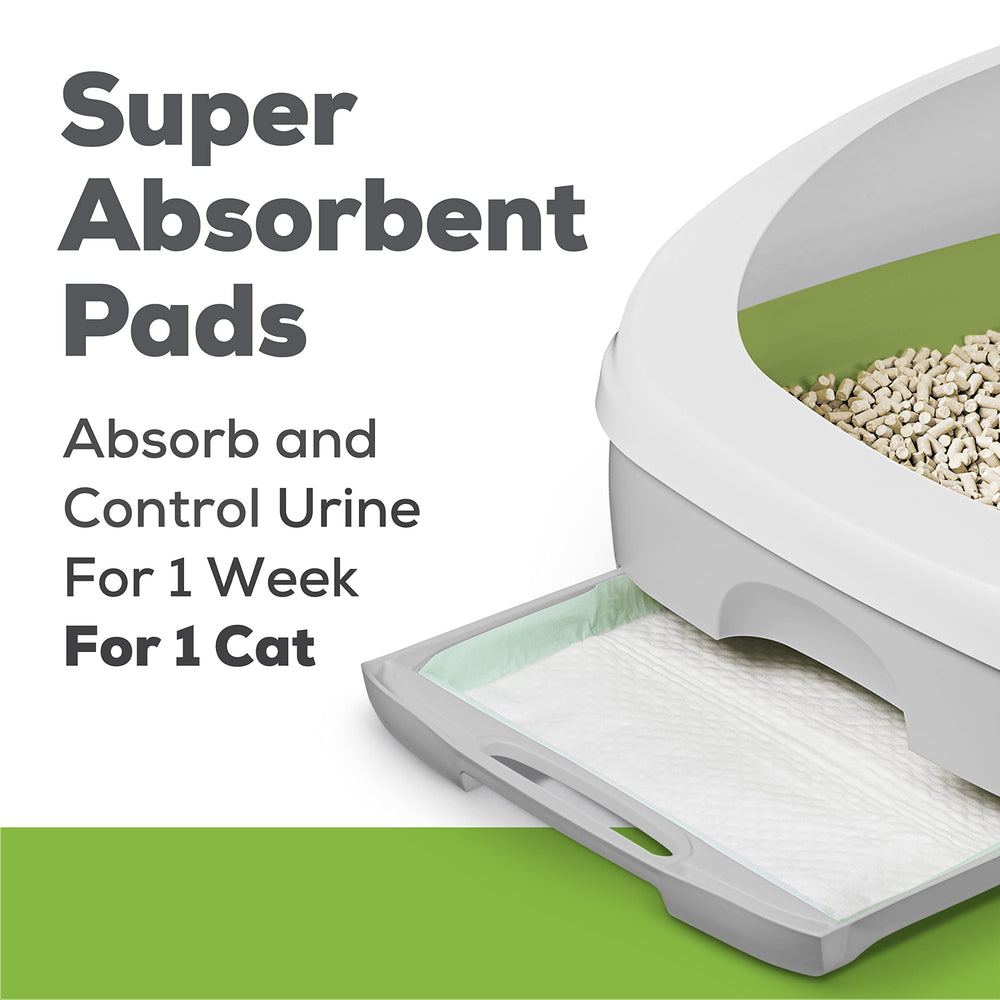 Pad being placed in Breeze drawer for a no-touch change.