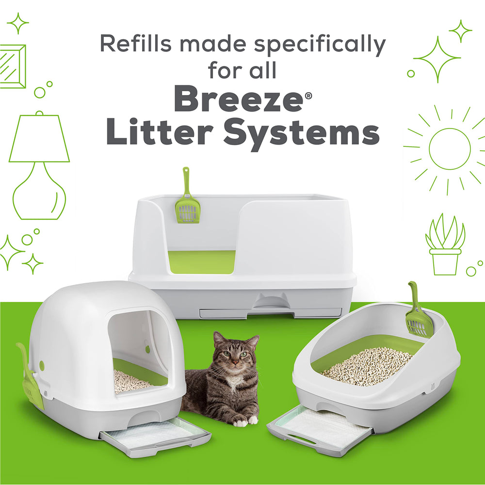 Breeze system in action reducing odors in a multi-cat home.