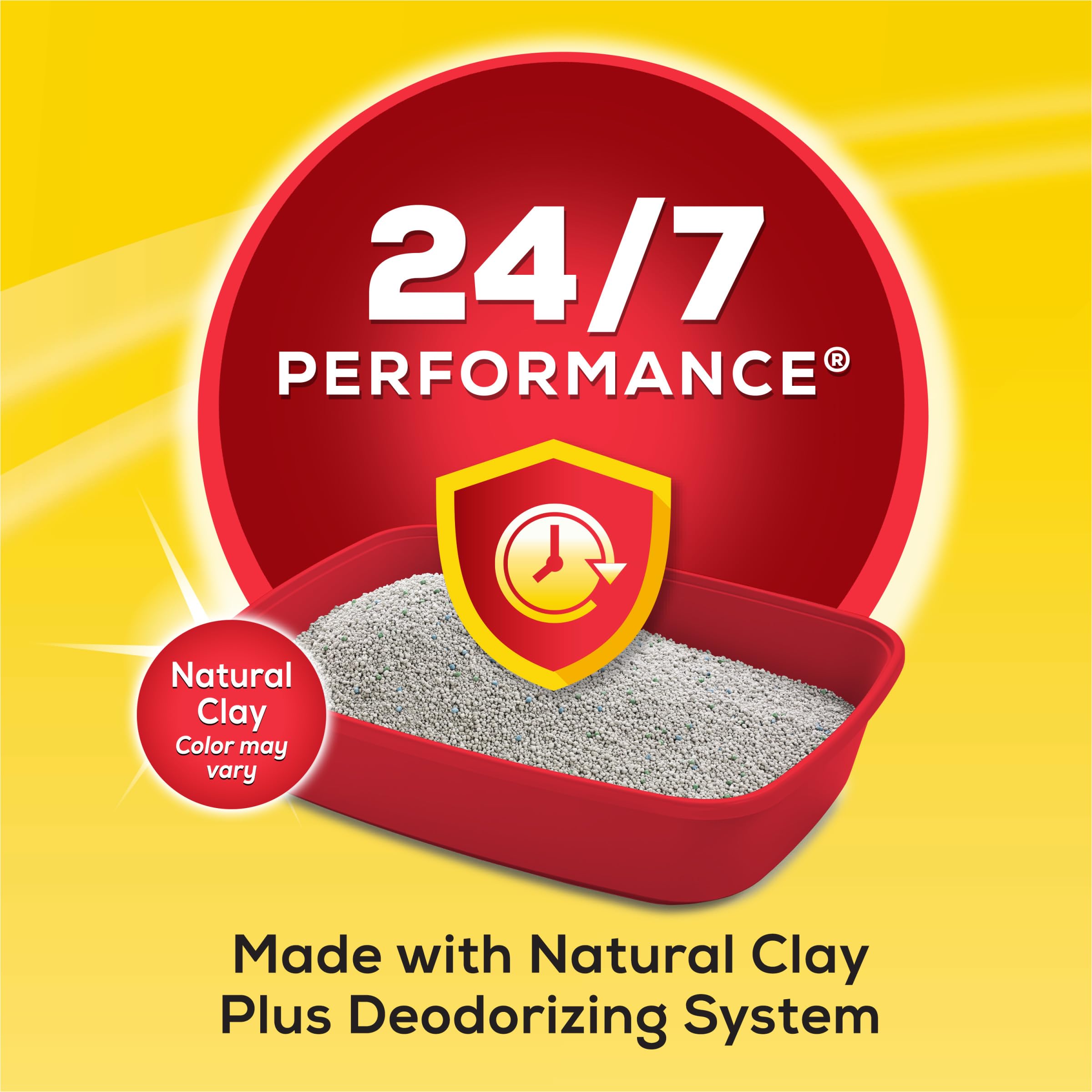 Tidy Cats low-dust formula keeps pours cleaner and reduces dust.