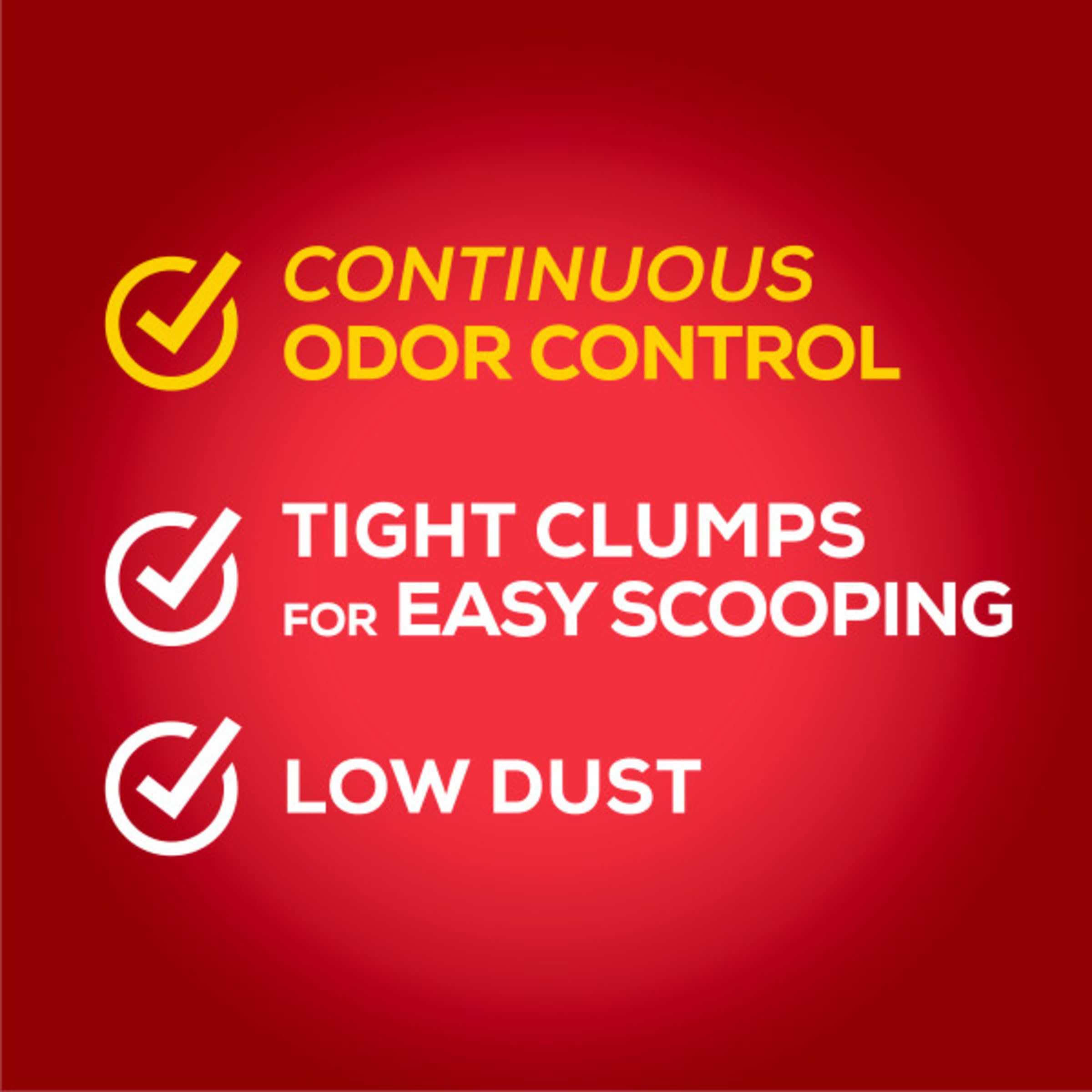 Tidy Cats scoopable litter forms tight clumps for easy cleanup.