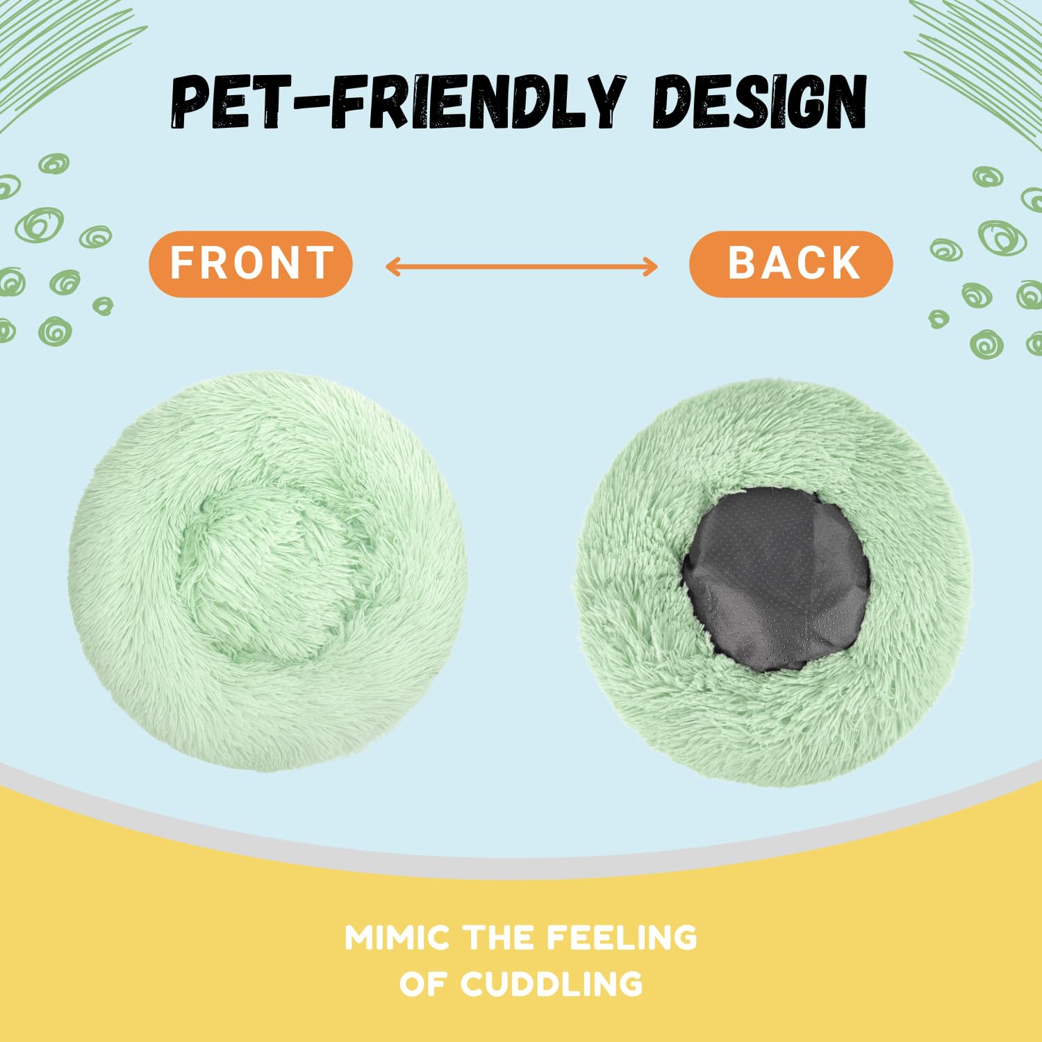 Tierecare Bunny Bed non-slip bottom keeps the hideout in place.