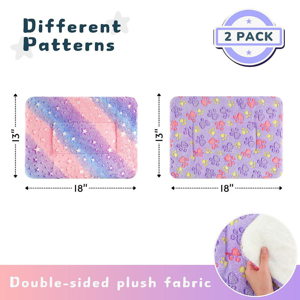 Tierecare dual-pattern blanket with two designs for versatile use.