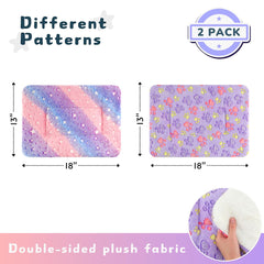 Tierecare dual-pattern blanket with two designs for versatile use.