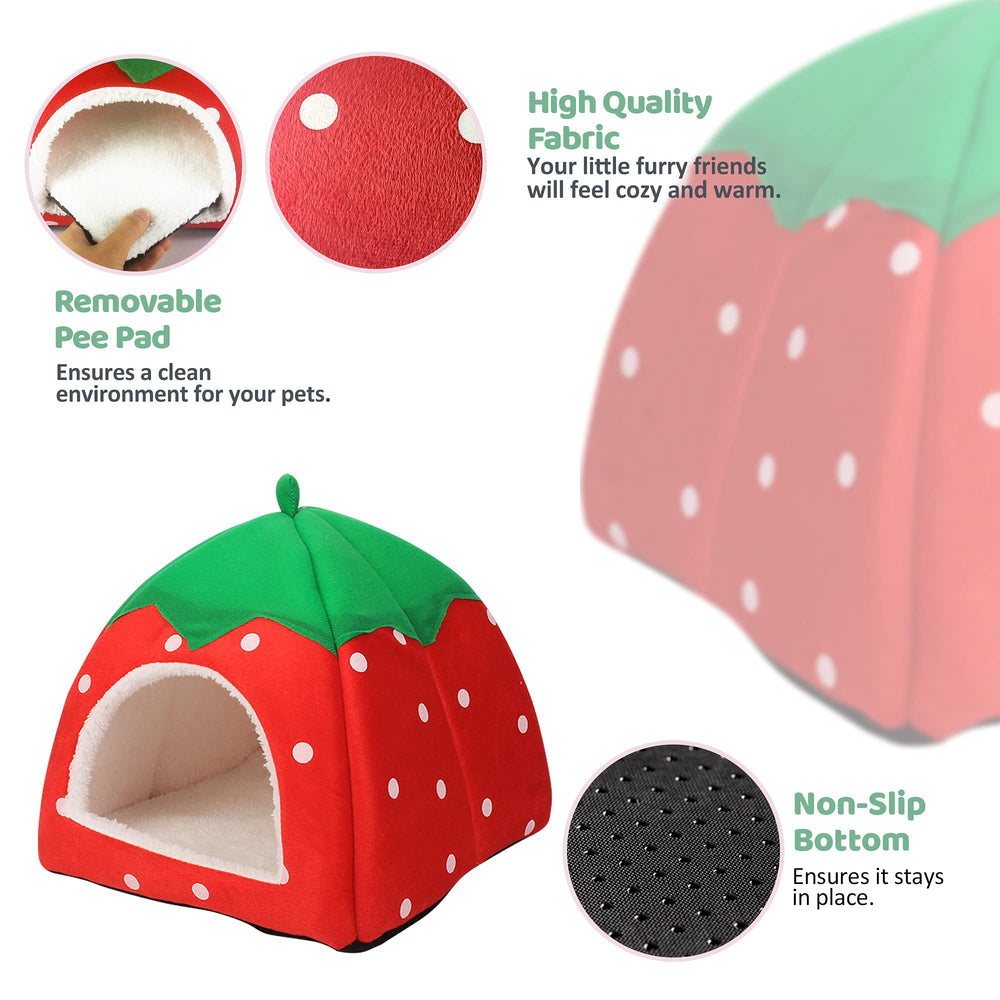 Tierecare interior view shows a removable pee pad for easy cleaning.