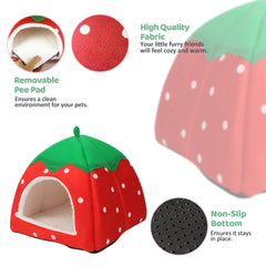 Tierecare interior view shows a removable pee pad for easy cleaning.