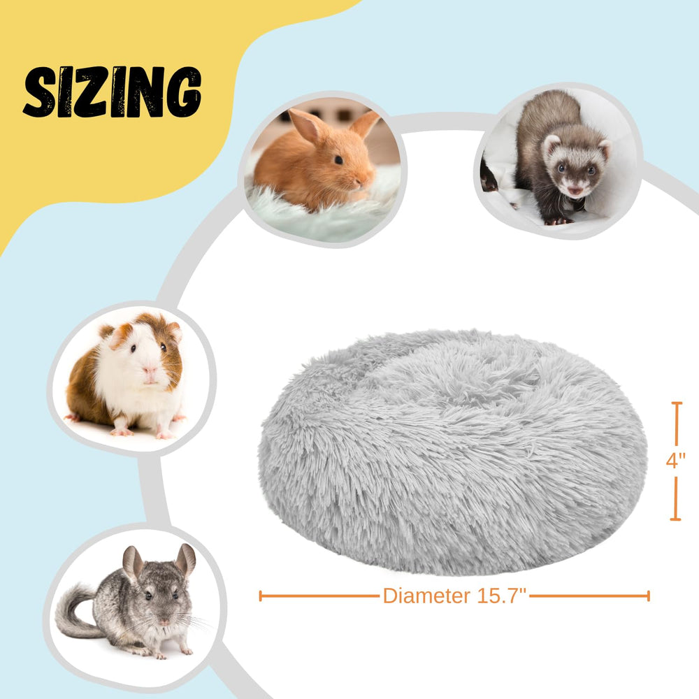 Tierecare bunny bed uses machine-washable plush fabric.
