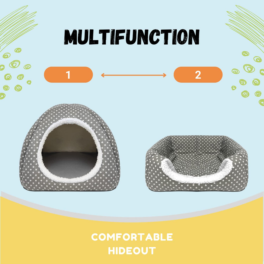 TiereCare Rabbit Hideout hidden seams protect claws during play.