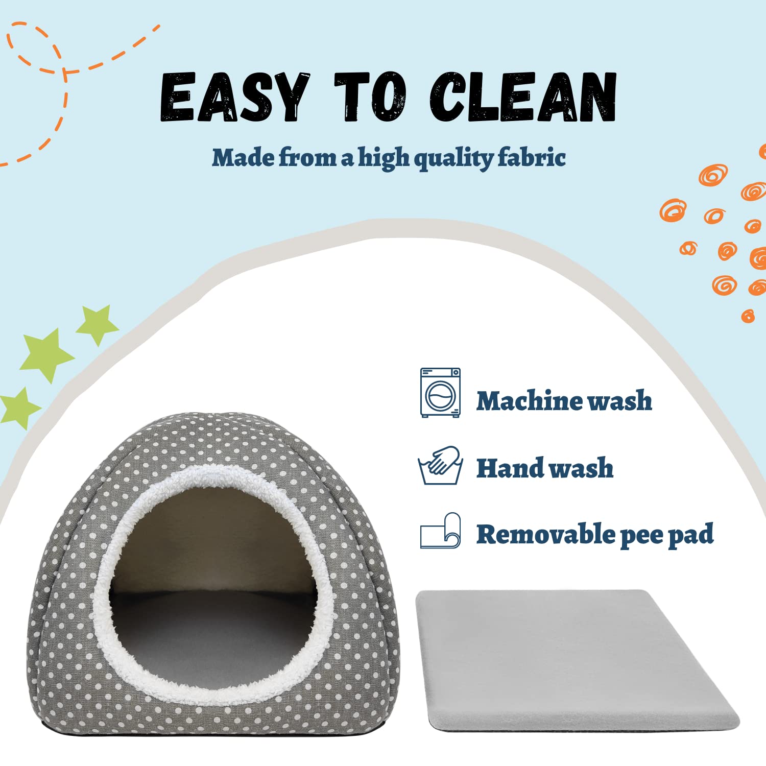 TiereCare Rabbit Hideout roof folded as sofa for versatile lounging.