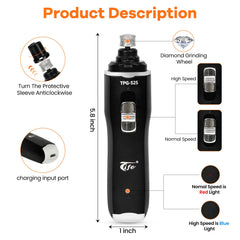 Tife dog nail grinder diamond head for accurate nails